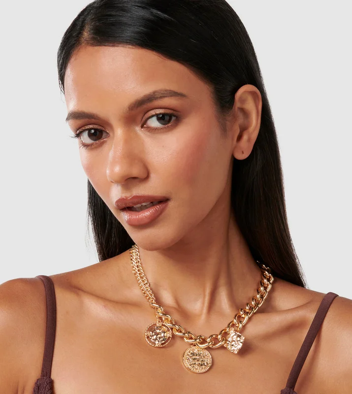 forever new  Signature Carmen Coin Necklace for Women | Best Price UAE